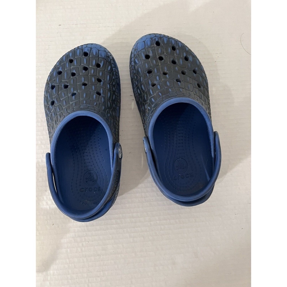 Classic Clog Crocskin‎ Crocs Blue/Navy Blue Size J2